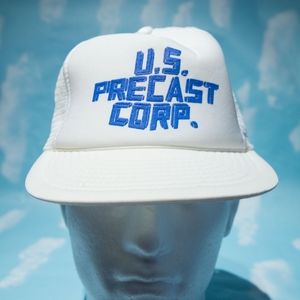 ⭐️2/$10 Vintage U.S. Precast Corp. Trucker Hat